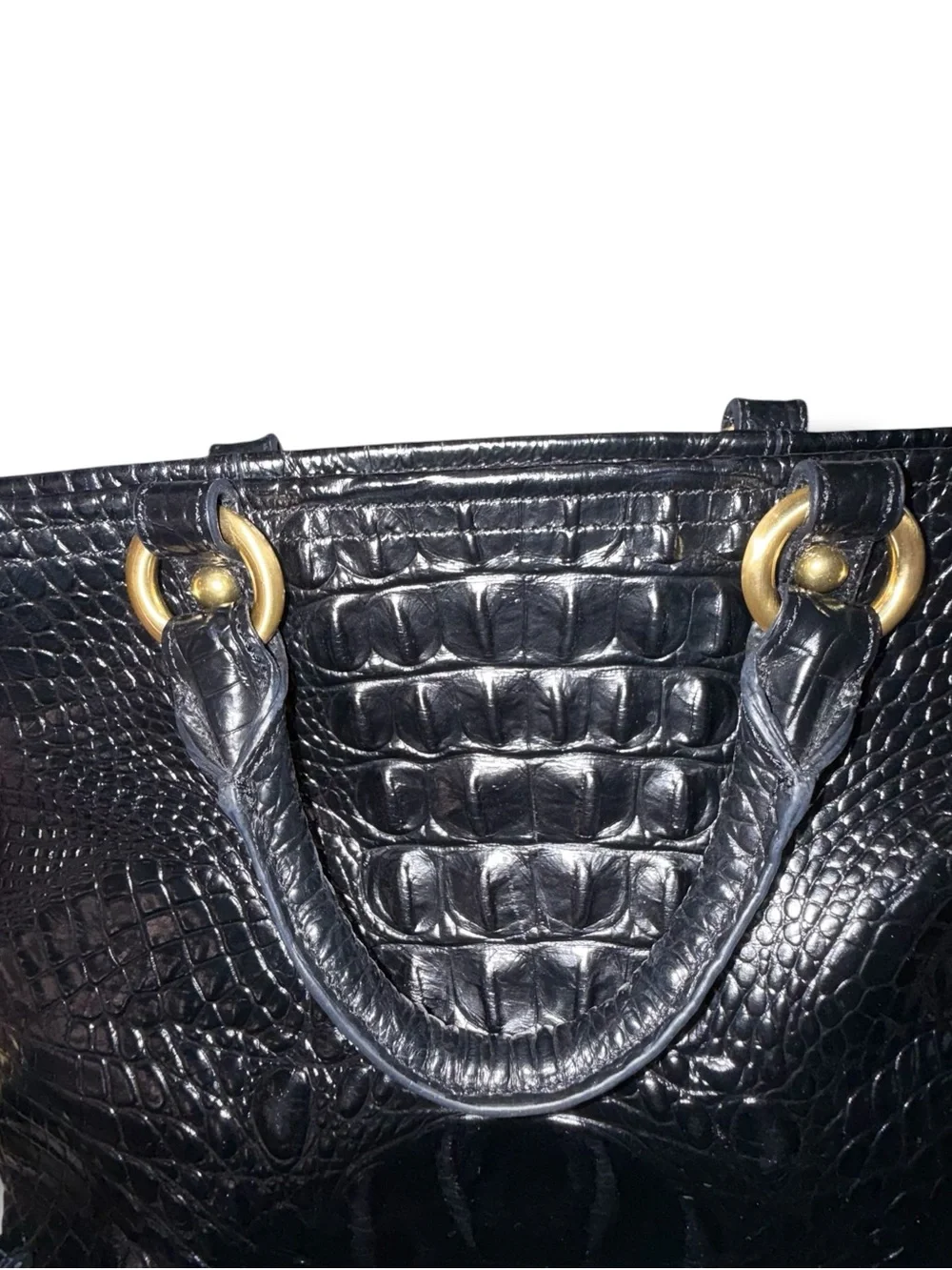 BRAHMIN – Mini Asher Satchel – Black Melbourne